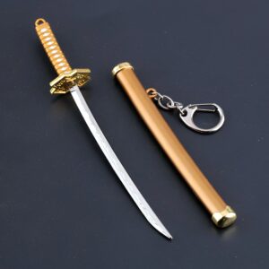 Porte-clés Zoro katana Konpira en alliage de zinc One Piece