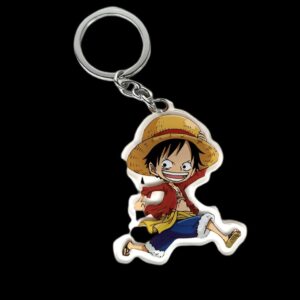 Porte-clés Luffy en acrylique, pirate Chapeau de Paille One Piece
