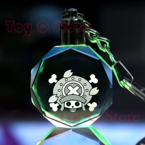 Porte-clé Chopper LED 3D verre métal One Piece