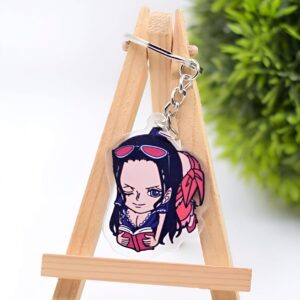 Porte-clés Nico Robin Chibi, design One Piece, figurine attachante pour fans