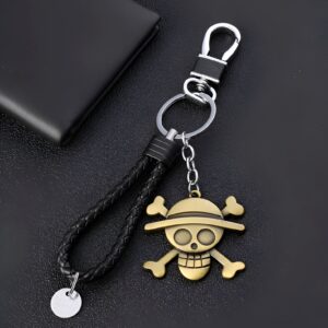Porte-clés métal Jolly Roger équipage Luffy One Piece