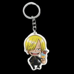 Porte-clés Sanji PVC résistant style One Piece
