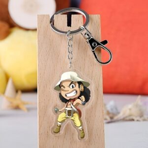Porte-clés Usopp style kawaii en métal One Piece