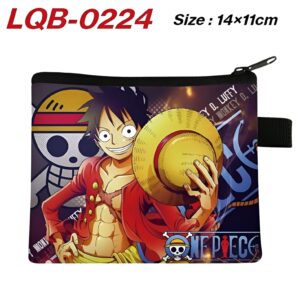 Porte-monnaie Luffy style manga simili cuir One Piece