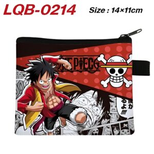 Porte-monnaie Luffy PVC 14 cm visuel pose attaque One Piece
