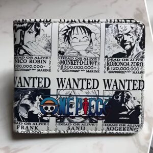 Portefeuille avis de recherche Wanted Mugiwara One Piece