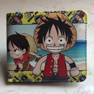 Portefeuille One Piece Bebe Luffy plage couleurs joyeuses