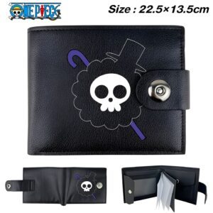 Portefeuille pliable Brook Soul King cuir végan Mugiwara