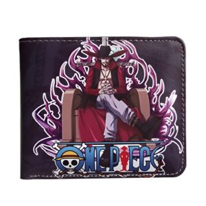 Portefeuille fan One Piece avec illustration de Dracule Mihawk