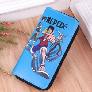 Portefeuille long Luffy Zoro Usopp 20 x 10 cm PU polyester 130 g One Piece