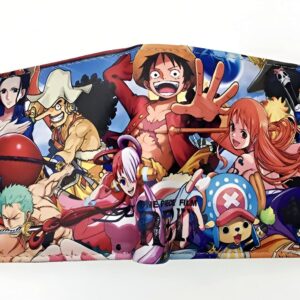 Portefeuille Luffy équipage One Piece simili cuir Mugiwara au complet