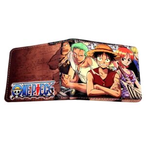 Portefeuille équipage Chapeau de Paille Luffy One Piece PU résistant