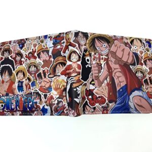 Portefeuille au visuel Luffy Muscle entouré des membres de l'équipage Mugiwara