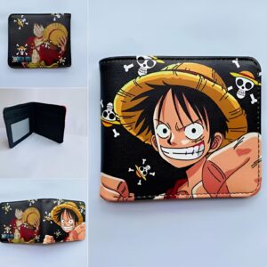 Portefeuille Luffy portrait manga One Piece matériau synthetique
