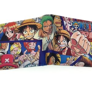Portefeuille Luffy One Piece combat capitaine Mugiwara chapeau paille