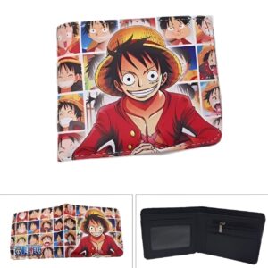 Portefeuille Luffy simili cuir Chapeau Paille équipage Mugiwara One Piece