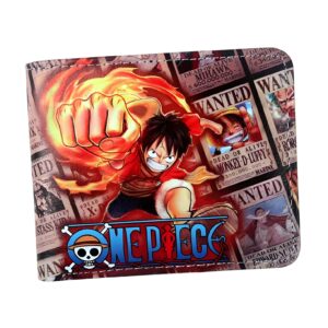 Portefeuille Luffy Poing de Feu 11,5 x 9,3 cm PU polyester One Piece