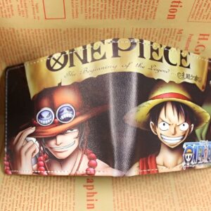 Portefeuille avec design Ace et Luffy, duo fraternel de One Piece