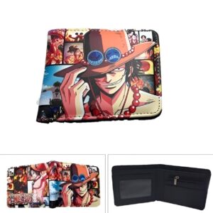 Portefeuille design inspiré de Portgas D. Ace, personnage de One Piece