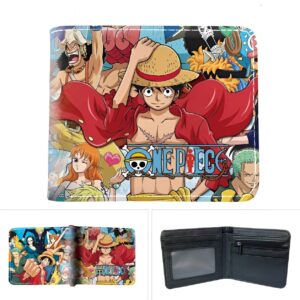Portefeuille One Piece équipage Chapeau de Paille cuir végan coloré design dynamique