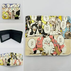 Portefeuille One Piece illustration style manga aventure