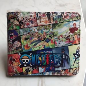 Portefeuille fan One Piece en simili cuir avec medley de l'équipage Mugiwara