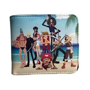 Portefeuille One Piece cuir vegan thème plage ambiance Grand Line