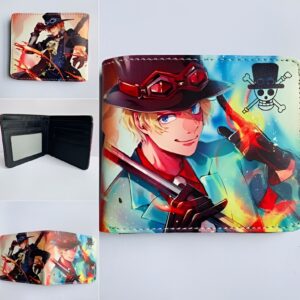 Portefeuille One Piece motif Sabo Armee Revolutionnaire simili cuir