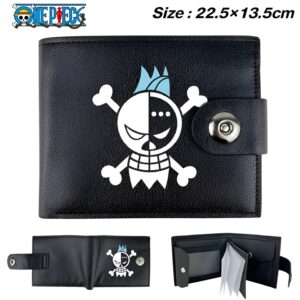 Portefeuille pliable tête de mort One Piece Grand Line