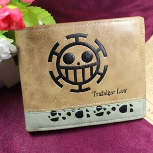 Portefeuille PU synthétique design Trafalgar Law Heart Pirates One Piece
