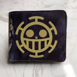 Portefeuille fan One Piece avec Jolly Roger de Trafalgar Law