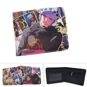 Portefeuille Trafalgar Law cuir synthétique design Heart Pirates One Piece