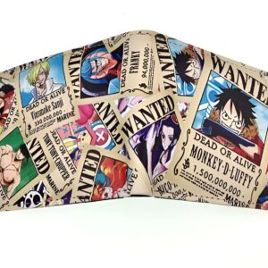 Portefeuille compact réunissant plusieurs affiches Wanted des Pirates au Chapeau de Paille