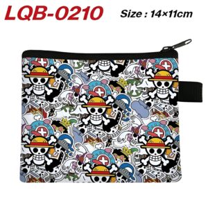Portemonnaie motif tête de mort PVC 14 cm Jolly Roger One Piece