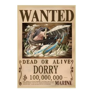 Poster avis de recherche Dorry géant Erbaf One Piece