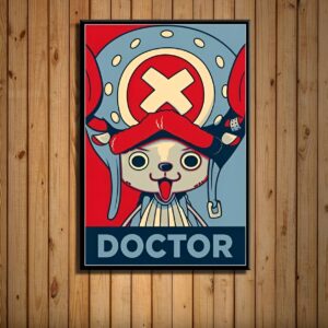 Poster mettant en vedette Docteur Chopper, médecin de l'équipage One Piece