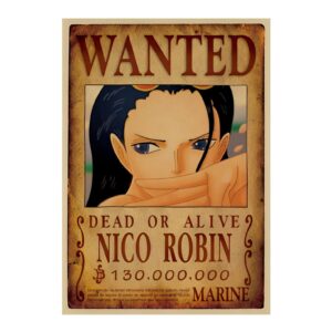 Affiche Wanted Nico Robin avis de recherche One Piece Mugiwara