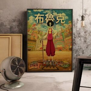Poster affiche Brook Musicien squelette One Piece