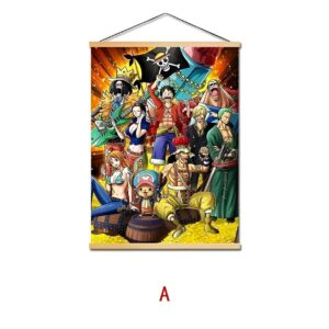 Poster de l'équipage Mugiwara : Luffy, Zoro, Sanji, Nami, Chopper, Usopp, Robin, Franky et Brook