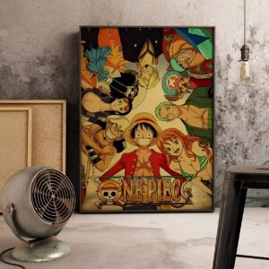 Poster de l'équipage Mugiwara aventurant dans le Nouveau Monde