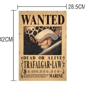 Poster Trafalgar Law Wanted chirurgien de la mort One Piece Kraft