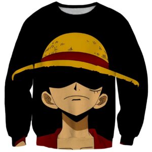 Pull Luffy Chapeau de Paille, design One Piece manga fidèle