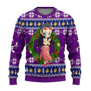 Pull de Noel Nico Robin One Piece coton polyester impression digitale