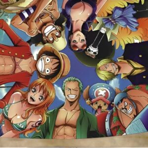 Puzzle 1000 pièces en bois représentant l'équipage Mugiwara de One Piece