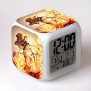 Réveil numérique LED Portgas D. Ace One Piece