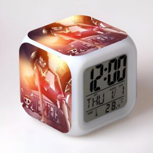 Réveil Gear 2 Luffy écran LED 7 couleurs heure date température