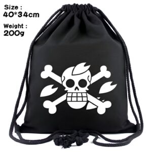 Sac bandoulière One Piece au thème de l'équipage Mugiwara, toile 40 x 34 cm, 20 litres