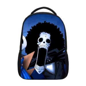 Sac à dos Brook Squelette, musicien de l'équipage Mugiwara, design One Piece