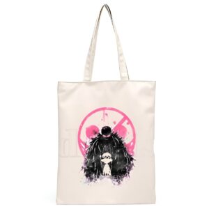 Sac cabas Doflamingo One Piece design distinctif toile canvas