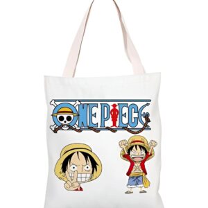 Sac cabas One Piece Chibi Luffy design textile synthétique